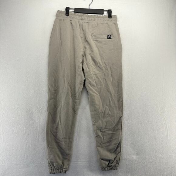 Rawgear Sweatpants Men's Medium Gray Embroidered Spellout Cuffed Joggers Gym NEW - Picture 6 of 9